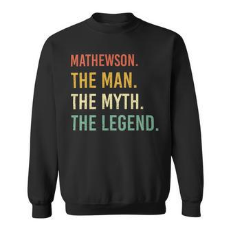 Mathewson Name Shirt Mathewson Family Name V2 Sweatshirt - Monsterry UK