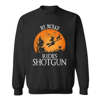 Mcnab Rides Shotgun Dog Lover Party Sweatshirt | Mazezy