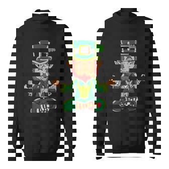 Meditating Yoga Leprechaun For Irish And St Paddys Sweatshirt - Thegiftio