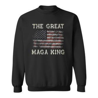 Mega King Usa Flag Proud Ultra Maga 2024 Sweatshirt - Thegiftio UK