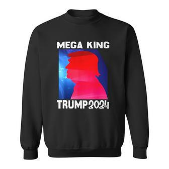 Mega King Usa Flag Proud Ultra Maga Trump 2024 Anti Biden Sweatshirt