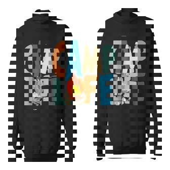 Men Women Boho Style Camp Life Summer Camp And Hiking Sweatshirt - Thegiftio