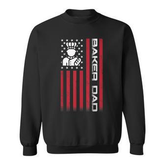 Mens 4Th Of July Us Flag Baker Dad Gift For Fathers Day Sweatshirt - Seseable