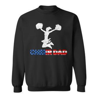 Mens 4Th Of July Us Flag Cheer Dad Gift For Fathers Day Sweatshirt - Seseable