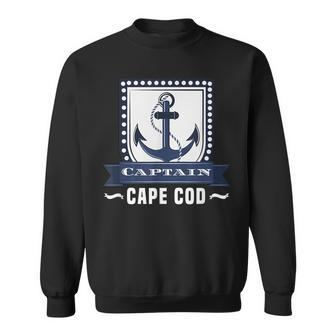 Mens A Nautical Captain Of A Fishing Boat For Cape Cod Sweatshirt - Thegiftio UK