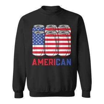 Mens American 4Th Of July Patriotic Usa Flag Merica Bbq Cookout Sweatshirt - Seseable