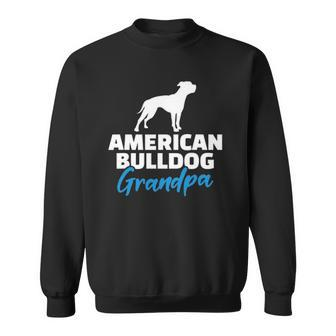 Mens American Bulldog Grandpa Gift Sweatshirt | Mazezy