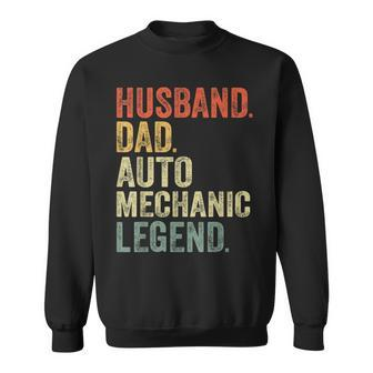 Mens Auto Mechanic Vintage Funny Mens Husband Dad Legend Sweatshirt - Thegiftio UK