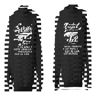 Mens Baseball Dad Fathers Day Gift Men Baseball Sweatshirt | Mazezy