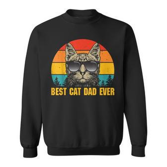 Mens Best Cat Dad Ever For Dad On Fathers Day Cat Daddy Sweatshirt - Seseable