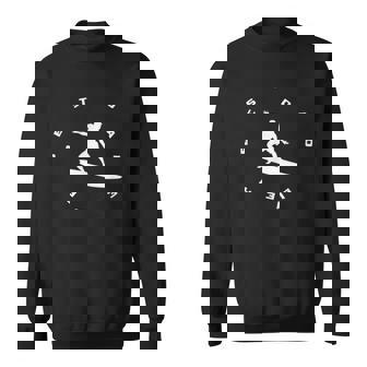Mens Best Dad Ever Surfing Surf Sweatshirt | Mazezy