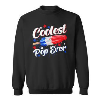 Mens Coolest Pop Ever Popsicle Funny Retro Bomb 4Th Of July Sweatshirt - Thegiftio UK