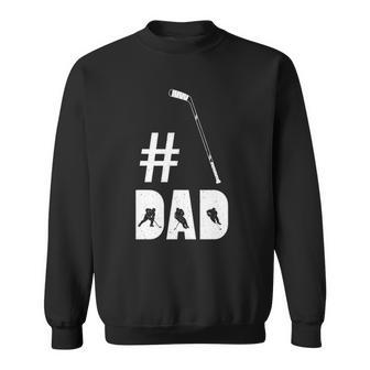 Mens Dad Hockey Gift For Him Daddy Funny Fathers Day Sweatshirt | Mazezy