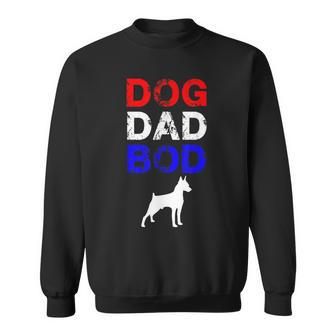 Mens Dog Dad Bod Doberman 4Th Of July Mens Gift Sweatshirt - Seseable