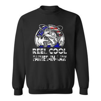 Mens Fathers Day Gift Tee Reel Cool Father-In-Law Fishing Sweatshirt | Mazezy