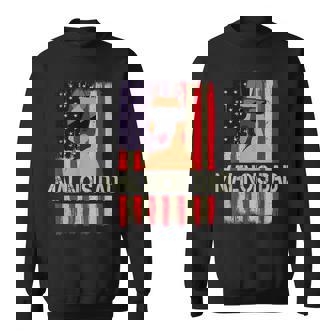 Mens Funny Belgian Malinois Dad American Flag 4Th Of July V2 Sweatshirt - Seseable
