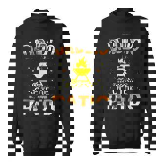 Mens Funny Daddio Of The Patio Fathers Day Bbq Grill Dad Sweatshirt - Thegiftio UK