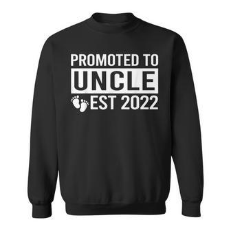 Mens Funny Pregnancy Announcement Promoted To New Uncle Sweatshirt - Thegiftio UK