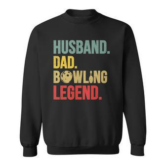 Mens Funny Vintage Bowling Tee For Bowling Lover Husband Dad Sweatshirt | Mazezy