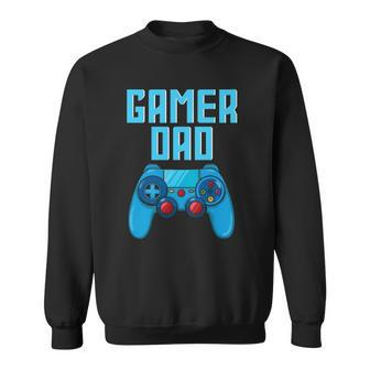 Mens Gamer Dad Cute Video Gaming Fathers Day Game Controller Sweatshirt | Mazezy