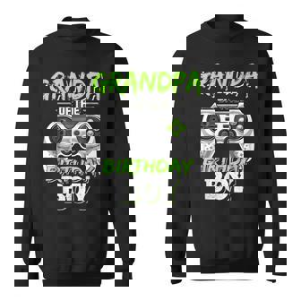 Mens Grandpa Of The Birthday Boy Matching Video Game Sweatshirt - Seseable