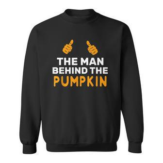 Mens Halloween Pregnancy For Men Funny Pumpkin Dad Costume Sweatshirt - Thegiftio UK