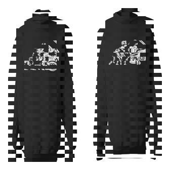Mens Human Evolution Car Mechanic Funny Automotive Dad Men Gift Sweatshirt - Thegiftio