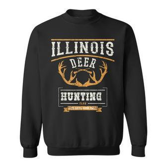 Mens Illinois Deer Hunting Gift For Illinois Deer Hunter Sweatshirt - Thegiftio UK