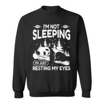 Mens Im Not Sleeping Im Just Resting My Eyes Dad Apparel Sweatshirt - Seseable