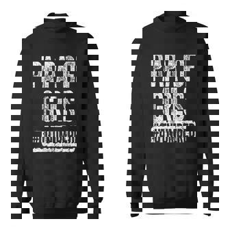 Mens Papa Of Girls Outnumbered Fathers Day Sweatshirt | Mazezy