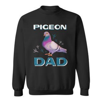 Mens Pigeon Dad Cute Pigeon Illustration Pigeon Owner Sweatshirt | Mazezy