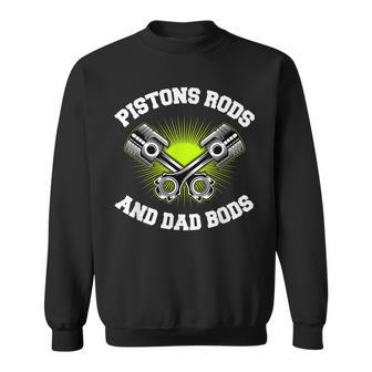 Mens Pistons Rods And Dad Bods V2 Sweatshirt - Seseable