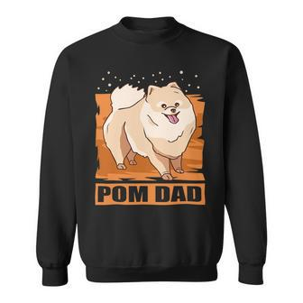 Mens Pom Dad Dog Owner Pomeranian T-Shirt Sweatshirt - Seseable