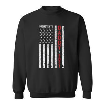 Mens Promoted To Daddy Est 2021 Daddy To Be Sweatshirt | Mazezy