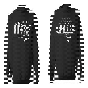 Mens Promoted To Uncle 2022 New First Time Going To Be Uncle Sweatshirt - Thegiftio