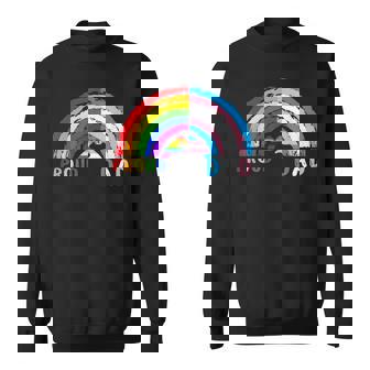 Mens Proud Dad Lgbt And Transgender Lgbtq Gay Pride Month Sweatshirt - Thegiftio
