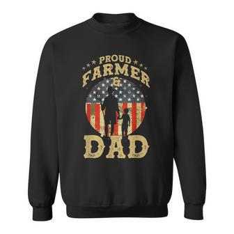 Mens Proud Farmer & Dad Patriotic Farming Sweatshirt - Thegiftio UK