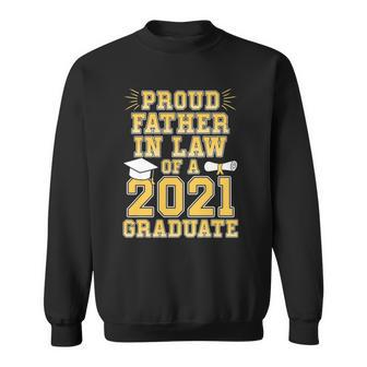 Mens Proud Father In Law Of A 2021 Graduate School Graduation Sweatshirt - Thegiftio UK