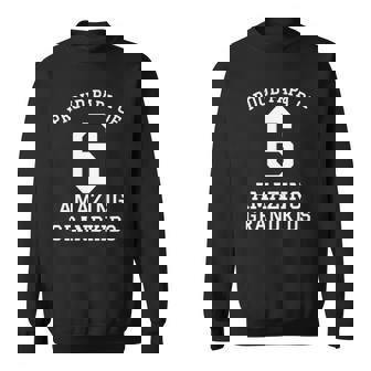 Mens Proud Papa Of 6 Amazing Grandkids Gift For Grandpa Papa Sweatshirt - Thegiftio