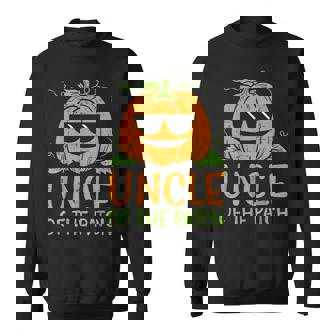 Mens Pumpkin Uncle Of The Patch Halloween Family Matching Men Sweatshirt - Seseable