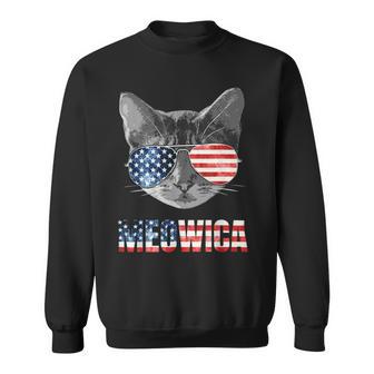 Meowica Funny Cat Patriotic Usa Shirt American Flag 544 Trending Shirt Sweatshirt | Favorety UK