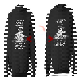 Merry Liftmas Santa Claus Weightlifting Fitness Gym Sweatshirt - Thegiftio
