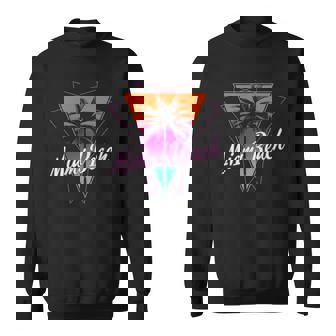 Miami Beach Florida Retro Vintage Surfer Gift Sweatshirt - Thegiftio