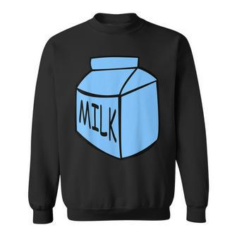 Milk Carton Milky Match Pair With Cookie Costume V2 Sweatshirt - Seseable