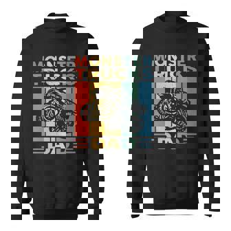 Monster Truck Dad Retro Vintage Monster Truck Sweatshirt | Mazezy