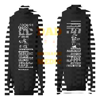 Motocross Dad Coach Sponsor Mechanic Funny Fathers Day Sweatshirt - Thegiftio UK