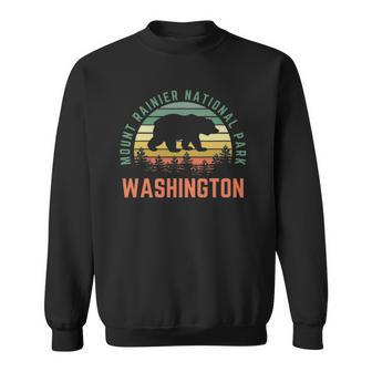 Mount Rainier National Park Washington Bear Nature Outdoors Sweatshirt - Thegiftio UK
