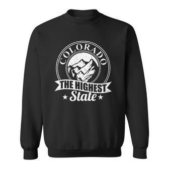 Mountain Outdoor Colorado The Highest State Sweatshirt | Mazezy DE