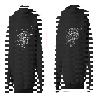 Music Notes Heart Love Flute Sweatshirt - Thegiftio
