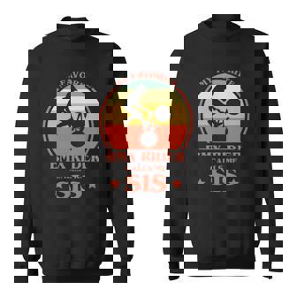 My Favorite Bmx Rider Calls Me Sis Bmx Sister Sweatshirt | Mazezy